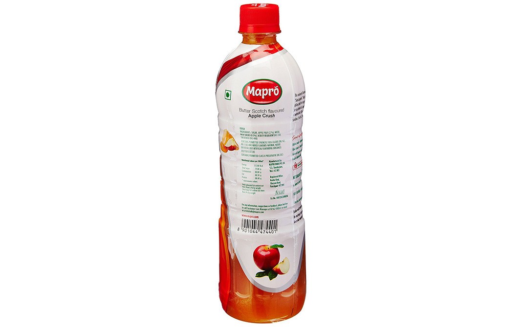 Mapro Butterscotch Flavoured Apple Crush   Plastic Bottle  750 millilitre